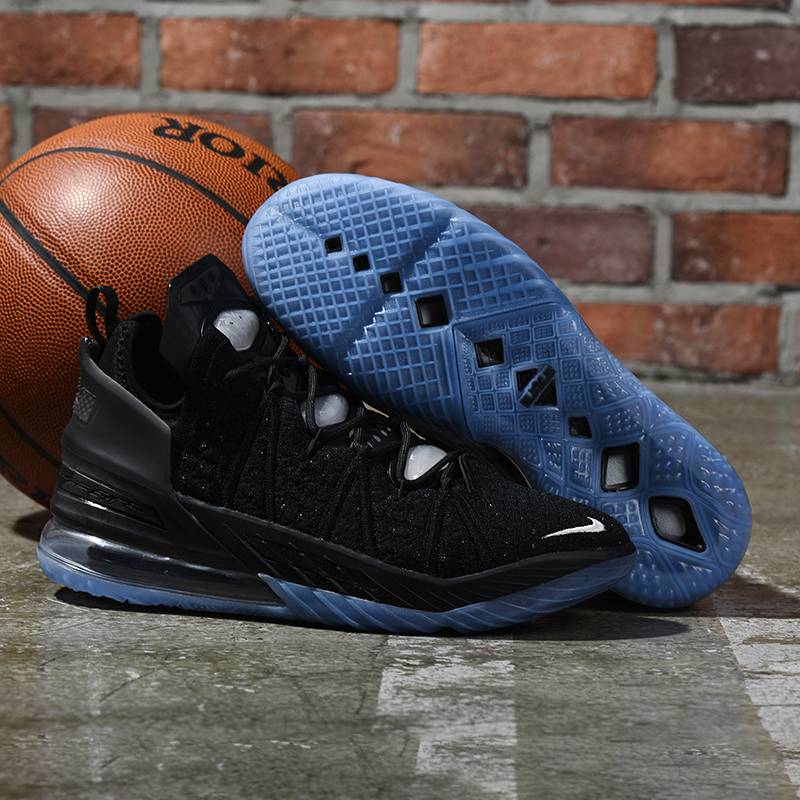 Nike LeBron 18 Black Gamma Blue Shoes